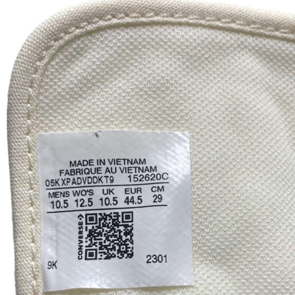 Converse Chuck Taylor High Top Shoes Men Canvas White Brown Custom 152620C-WBRW - Picture 2 of 10